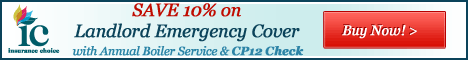10% Discount for Landlord Emergency Coer with CP12 Check
