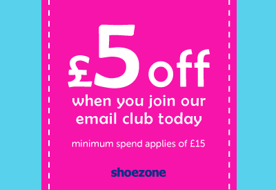 Join our email club today for £5 off your next purchase when you spend £15 or more