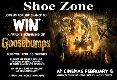 Join us today for the change to win a private screening of Goosebumps for you and 20 friends!