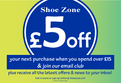 Join our email club today and get £5 off when you spend £20