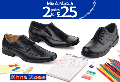 2 pairs for £25 - selected men's footwear