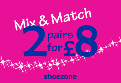 2 pairs for £30 on selected men's shoes